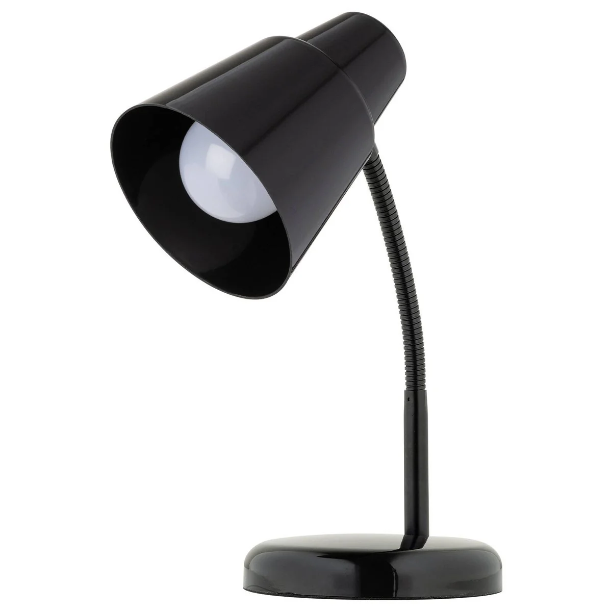 Verve Design Black Brylee Desk Lamp - Adjustable Gooseneck - 135mm x 340mm