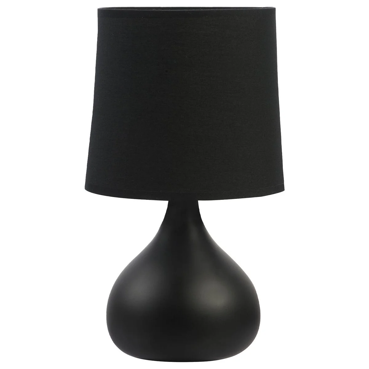 Verve Design Black Dala Table Lamp - Ceramic - 140mm x 250mm - In-line Switch - Image 2