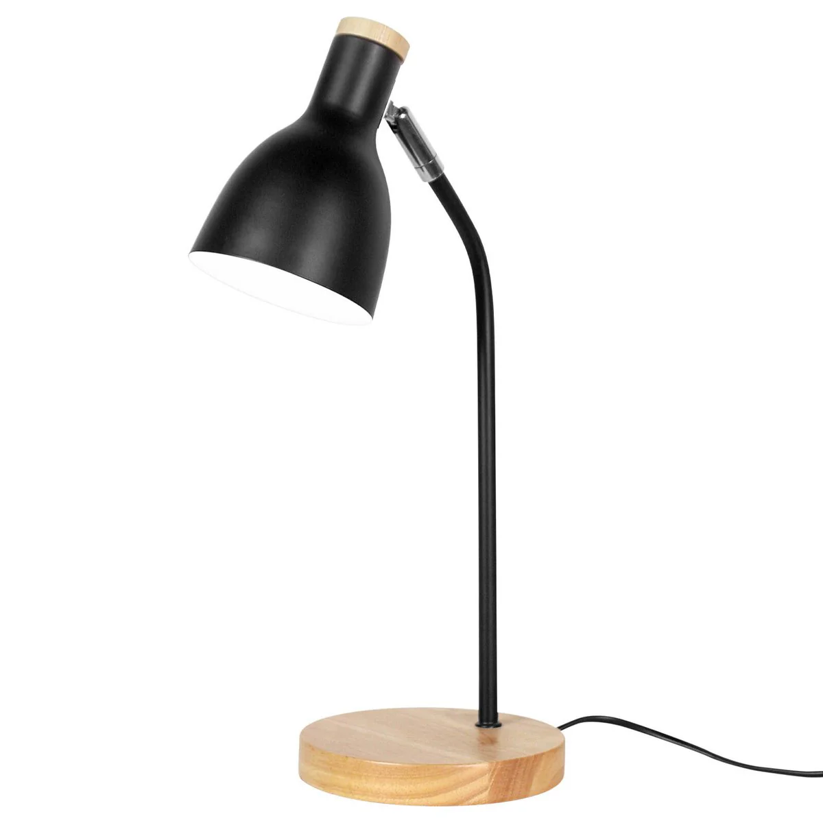 Verve Design Black Lexi Desk Lamp - Adjustable Head - 150mm x 420mm - Image 2