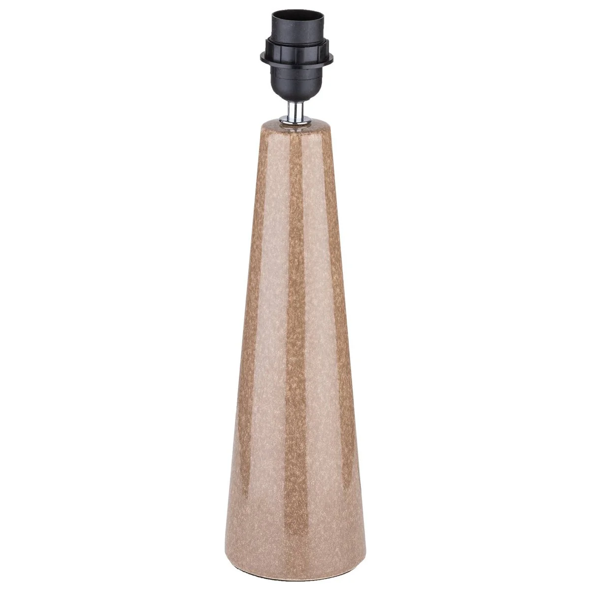 Verve Design Caria Ceramic Lamp Base - Brown - 100mm x 410mm - Textured Design - Image 2