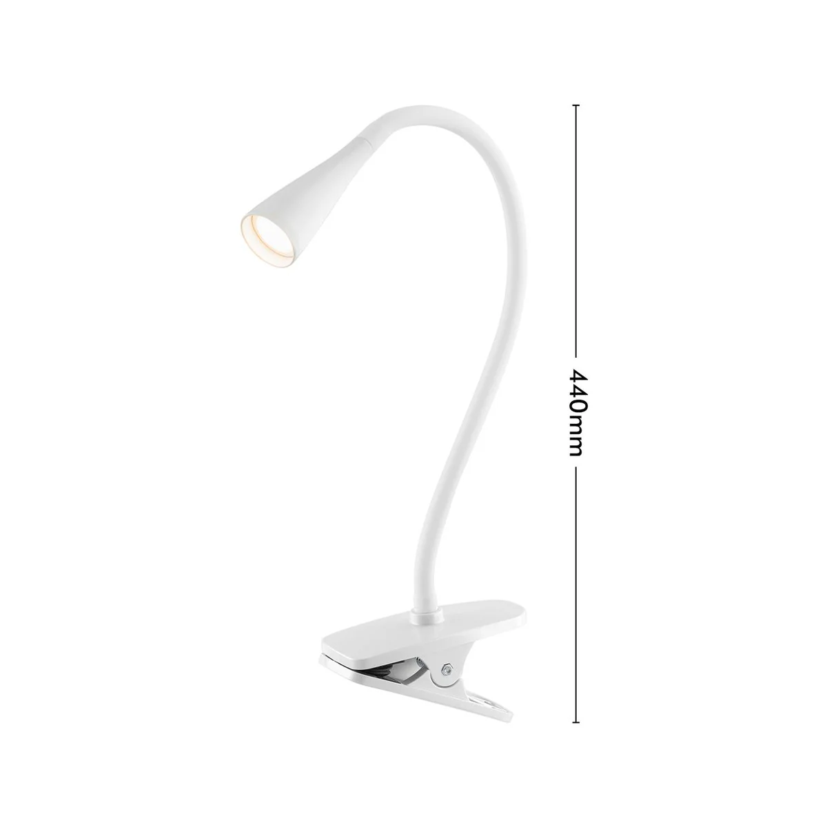 Verve Design Clip Lamp - 225mm - Metal & Plastic - Flexible Gooseneck - Image 4