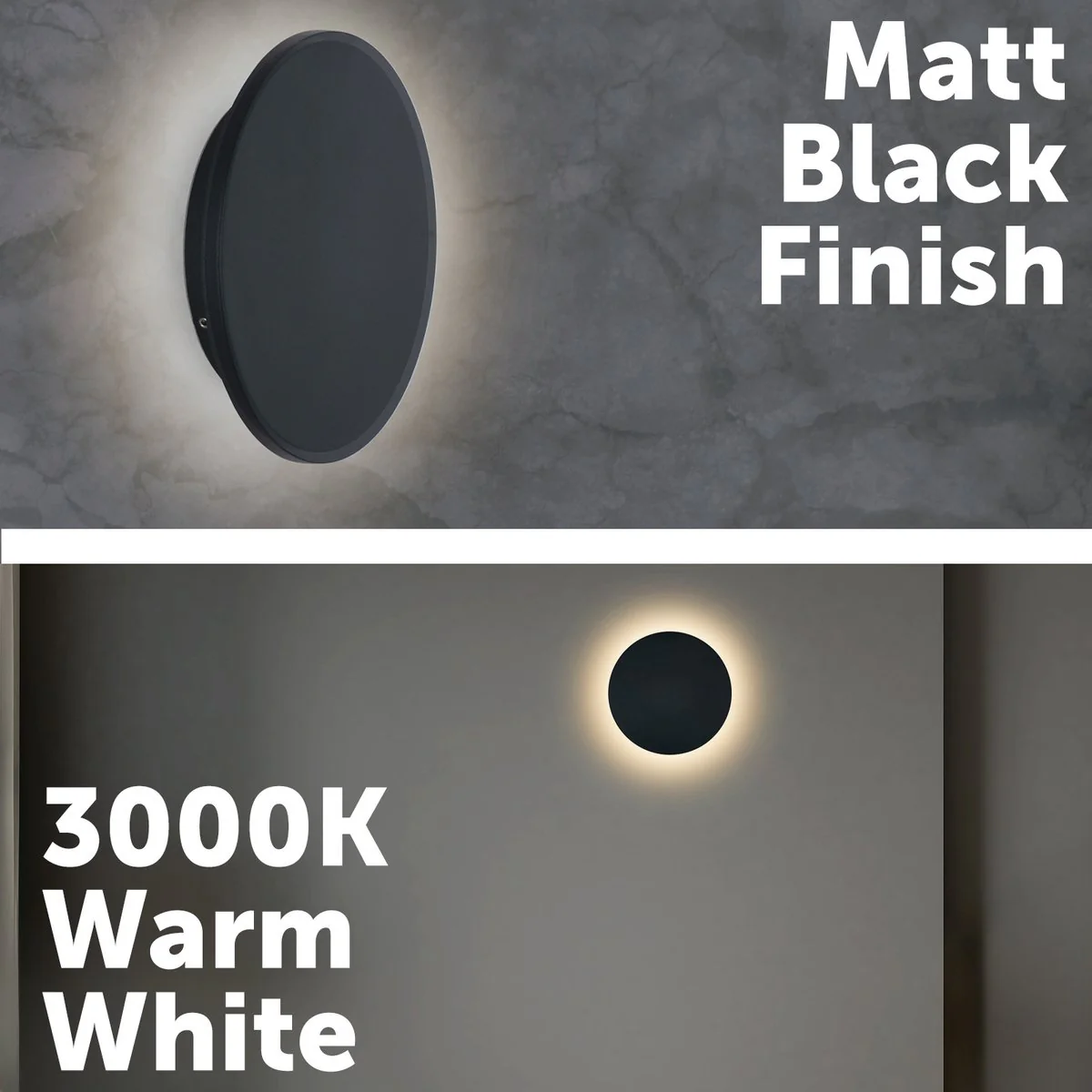 Verve Maxwell Interior Wall Light - LED - 9W - 180mm - Matt Black - Minimalist Design - Image 2