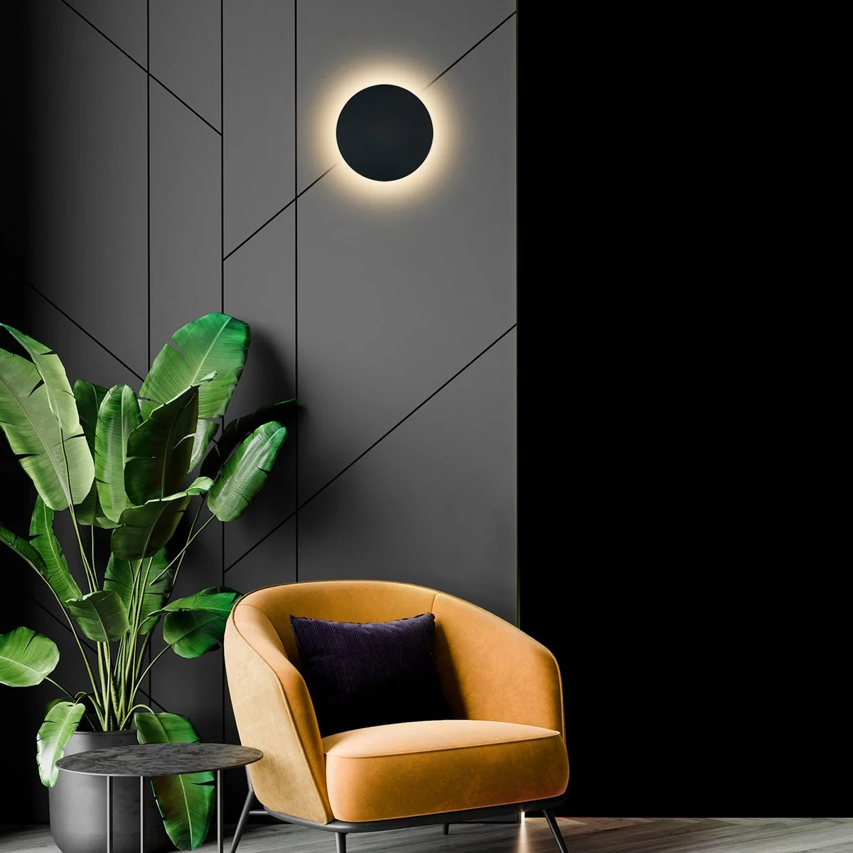 Verve Maxwell Interior Wall Light - LED - 9W - 180mm - Matt Black - Minimalist Design - Image 3