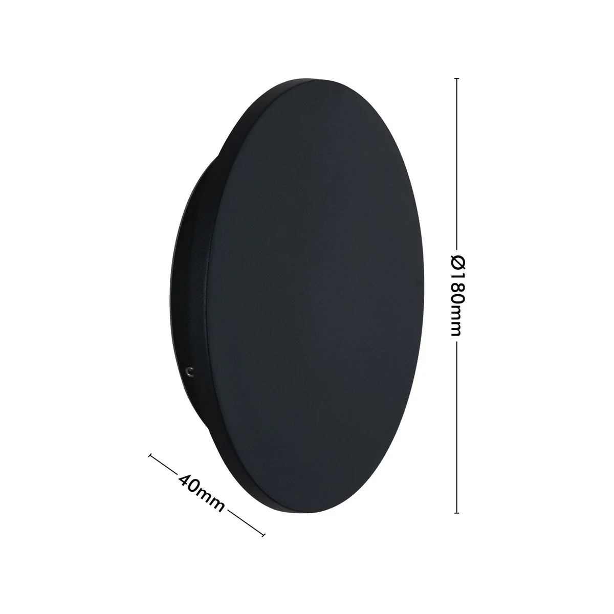 Verve Maxwell Interior Wall Light - LED - 9W - 180mm - Matt Black - Minimalist Design - Image 4