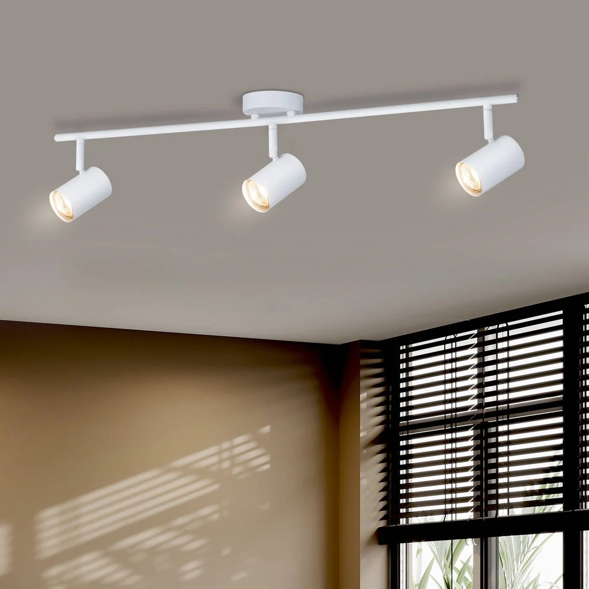 Verve White GU10 Gabriella 3 Head Adjustable Spotlight - 770mm - Indoor Use - Image 4