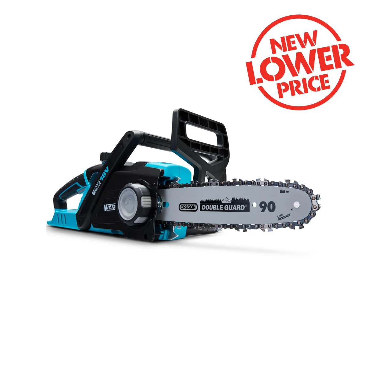 Victa 18V Chainsaw Cordless Li-Ion Kit - 5.0Ah Battery & Charger - 10" Bar