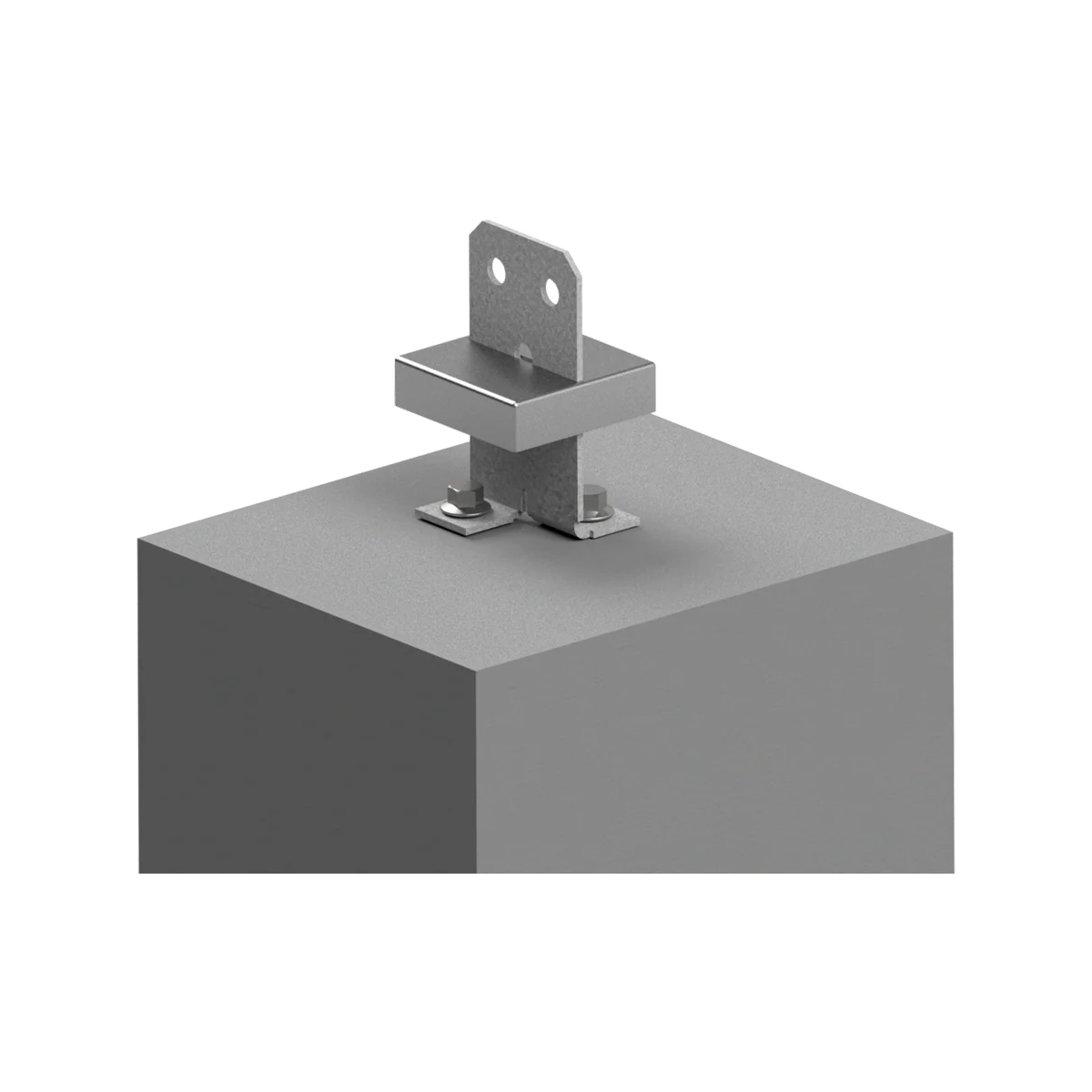 Vuepro 90mm Galvanised Concealed Bolt Down Post Support - Durable Steel - Image 5