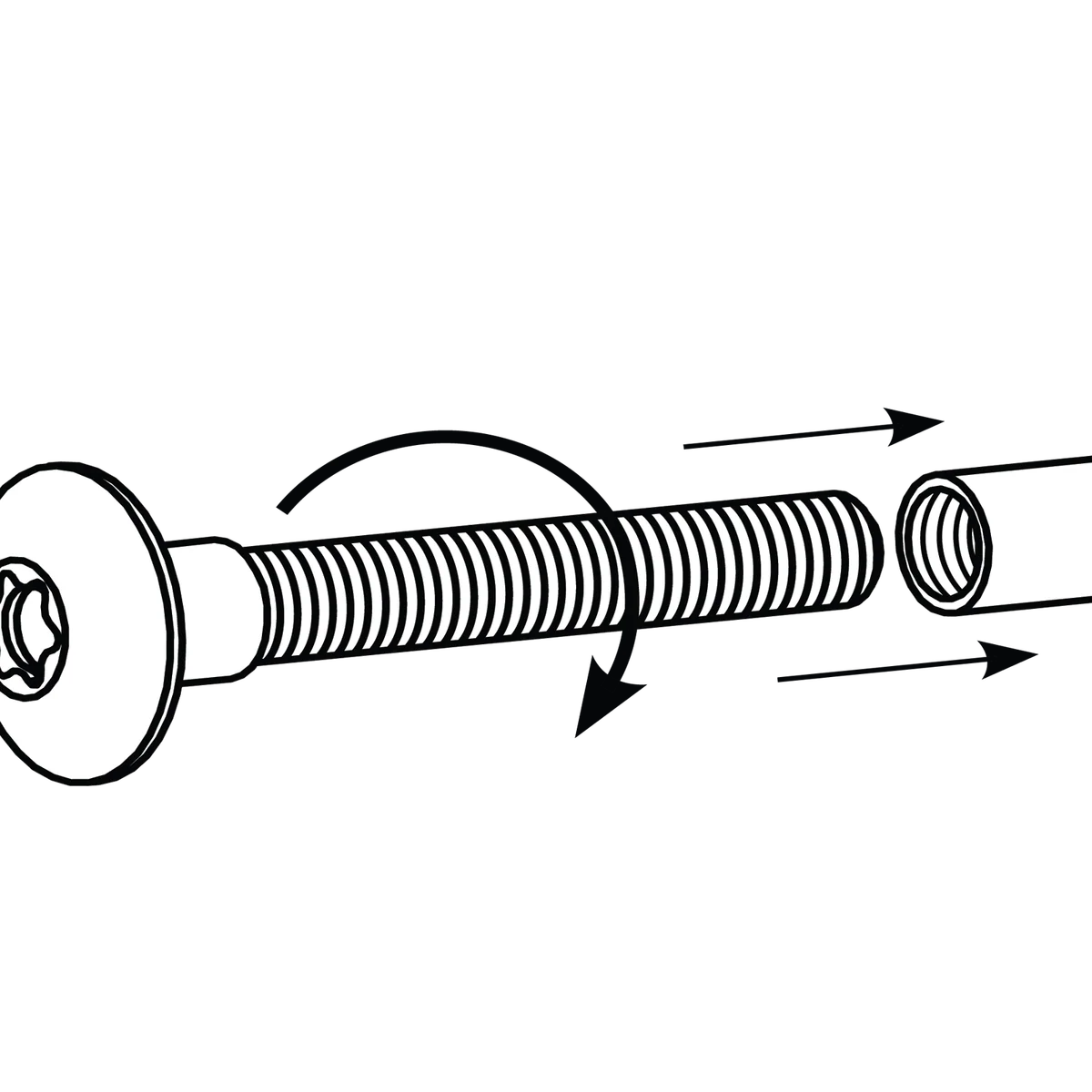 Vuepro Concealed Thread Bolt - 150mm - Zinc Nickel Coated - Heavy Duty - Image 5