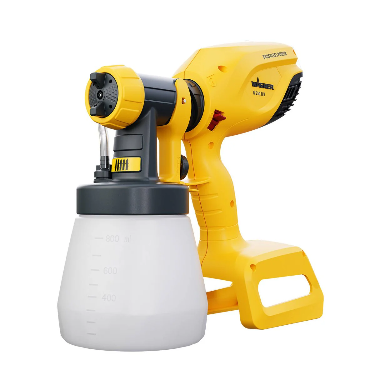 Wagner 18V W250 Easy Spray Cordless Sprayer - 800ml - Yellow & Black - HVLP Technology
