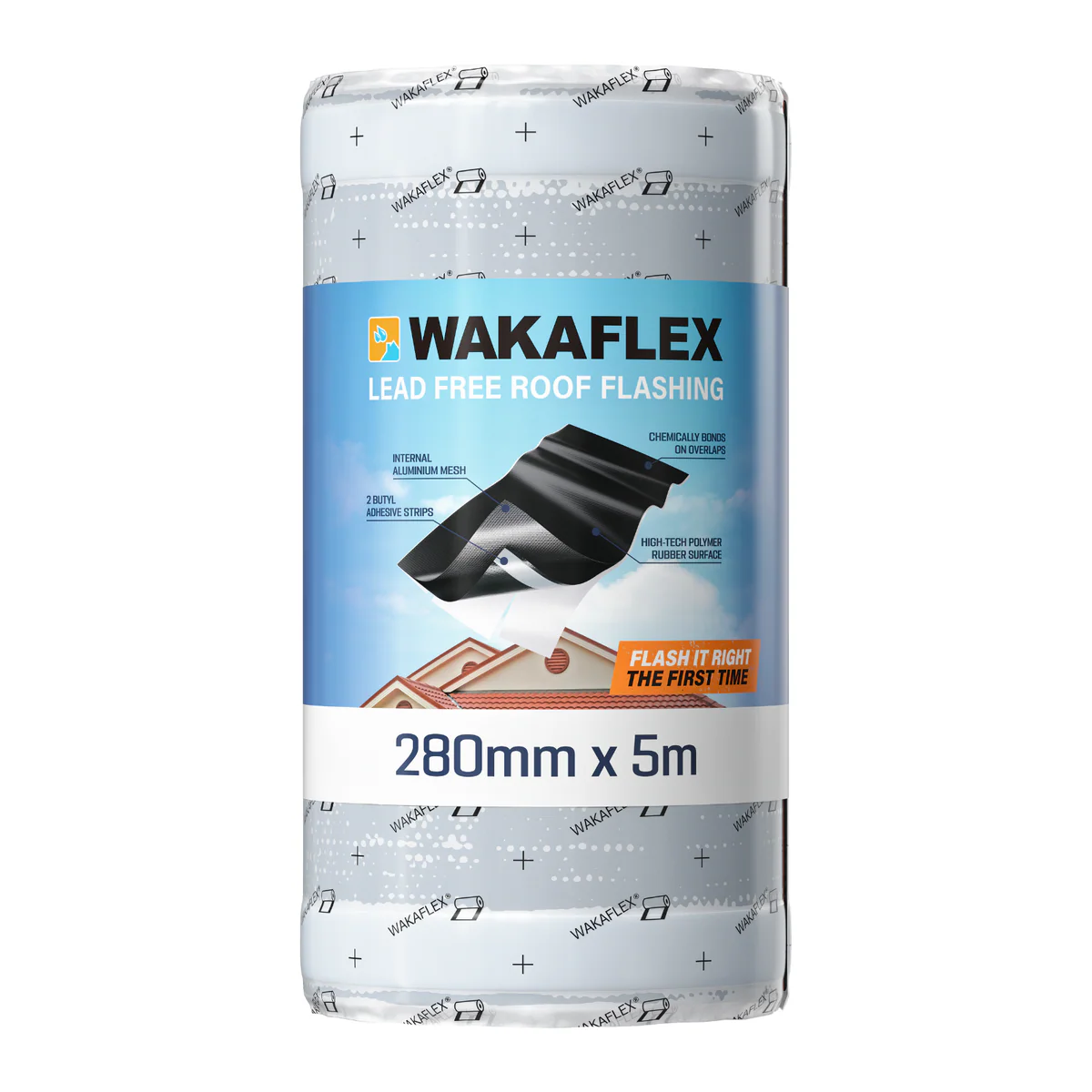 Wakaflex 280mm x 5m Black Lead Free Flashing - Waterproofing Solution