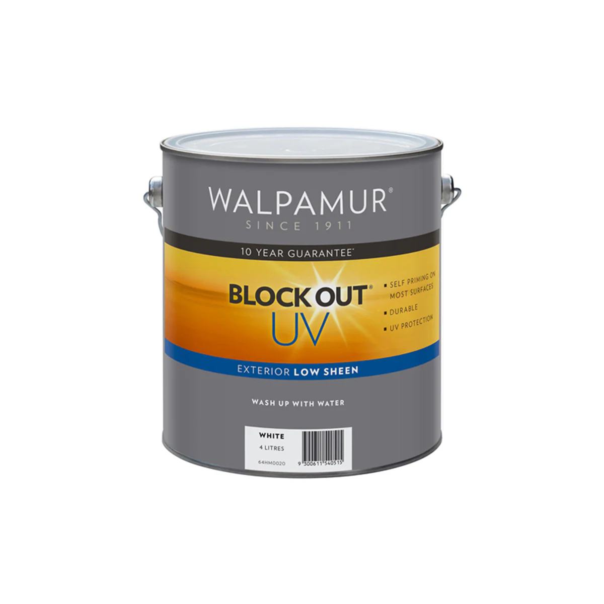 Walpamur Blockout UV Paint - 4L - Water Based - UV Resistant