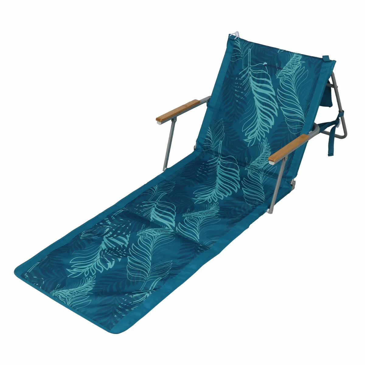 Waters Edge Beach Lounger Portable 102kg Capacity FC-080 Steel Poly Fabric - Image 5