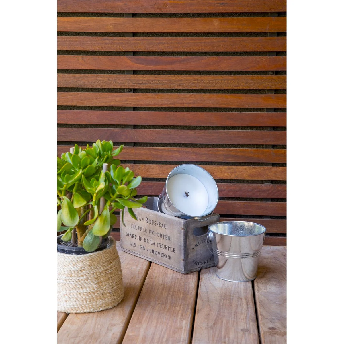 Waxworks Citronella Bucket Candle - 157mm - Metal - Outdoor Use - Image 3