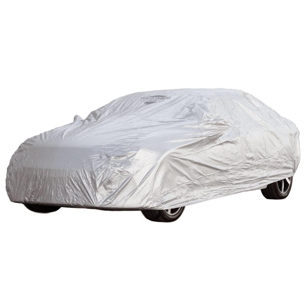 Weathershield Outdoor Sedan Car Cover - 1500mm x 4900mm - Silver - Weather-Resistant