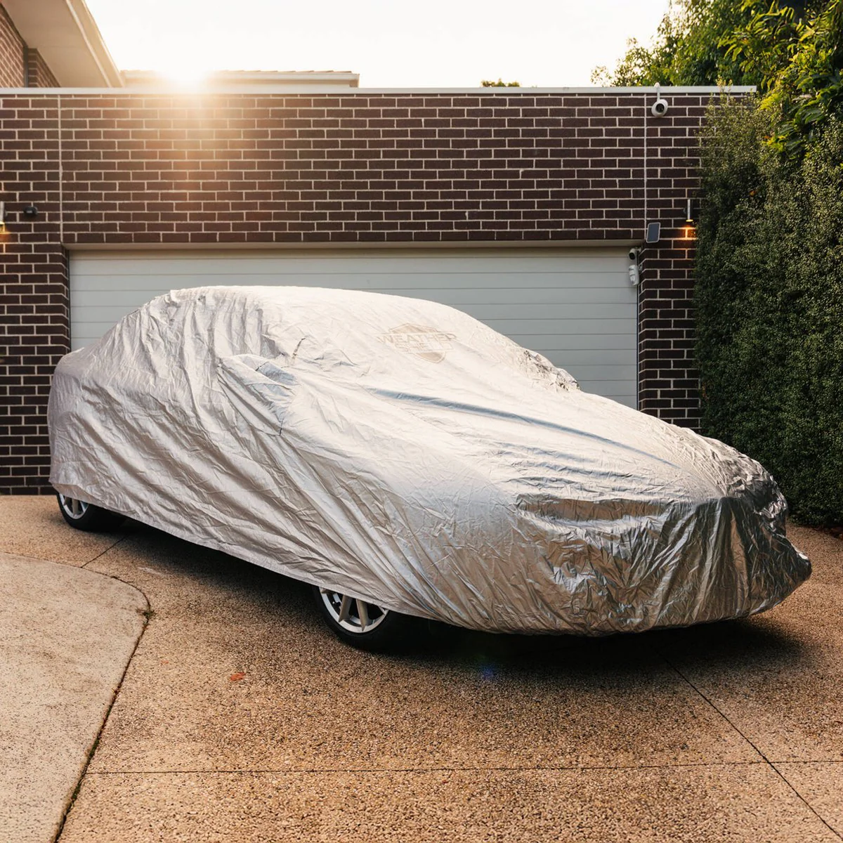 Weathershield Outdoor Sedan Car Cover - 1500mm x 4900mm - Silver - Weather-Resistant - Image 3