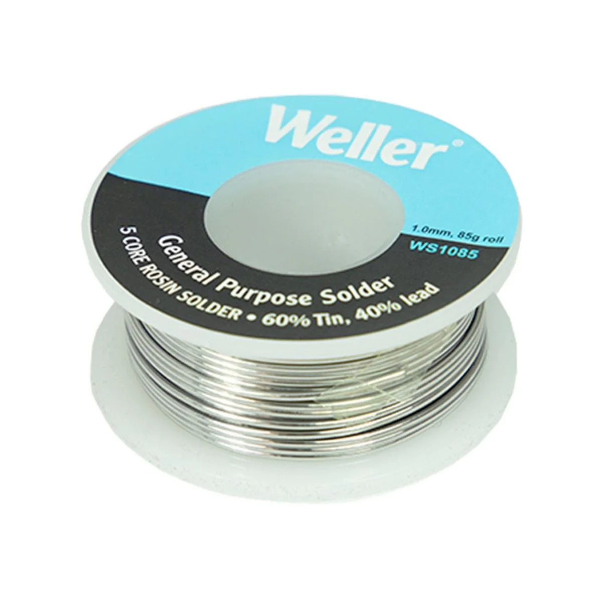 Weller 1.0mm 60/40 Rosin Core Solder - 85g Spool