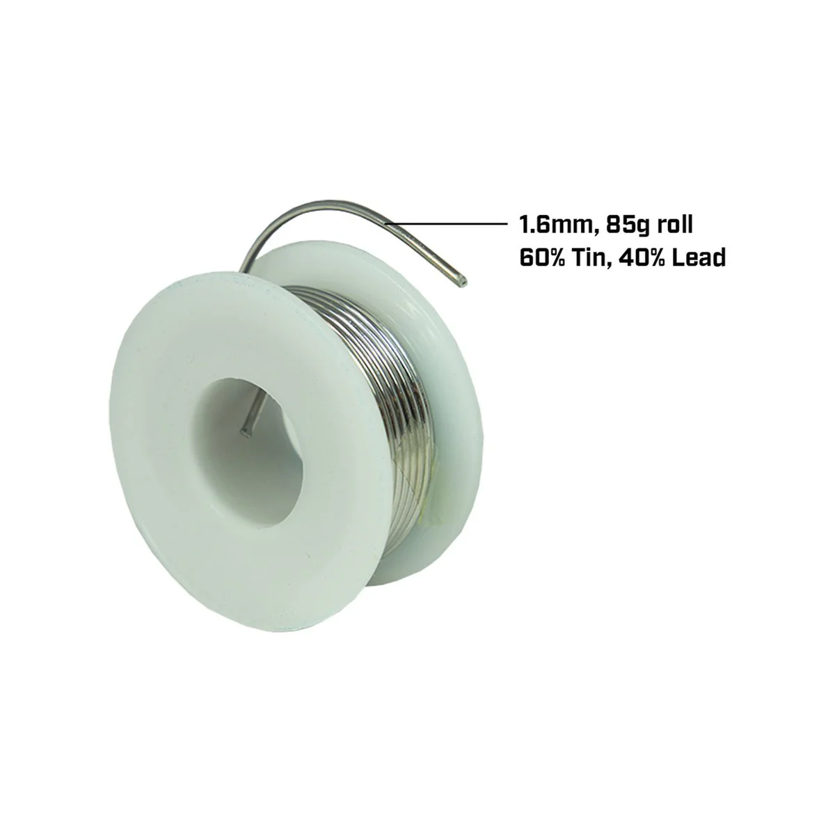 Weller 1.6mm 60/40 Rosin Core Solder 85g - General Purpose Soldering Wire - Image 3