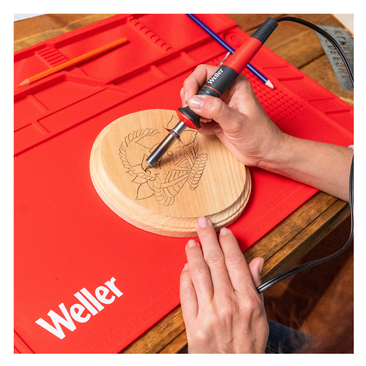 Weller 240V 25W Wood Burning Kit - 15 Piece Set - Interchangeable Tips - Image 5