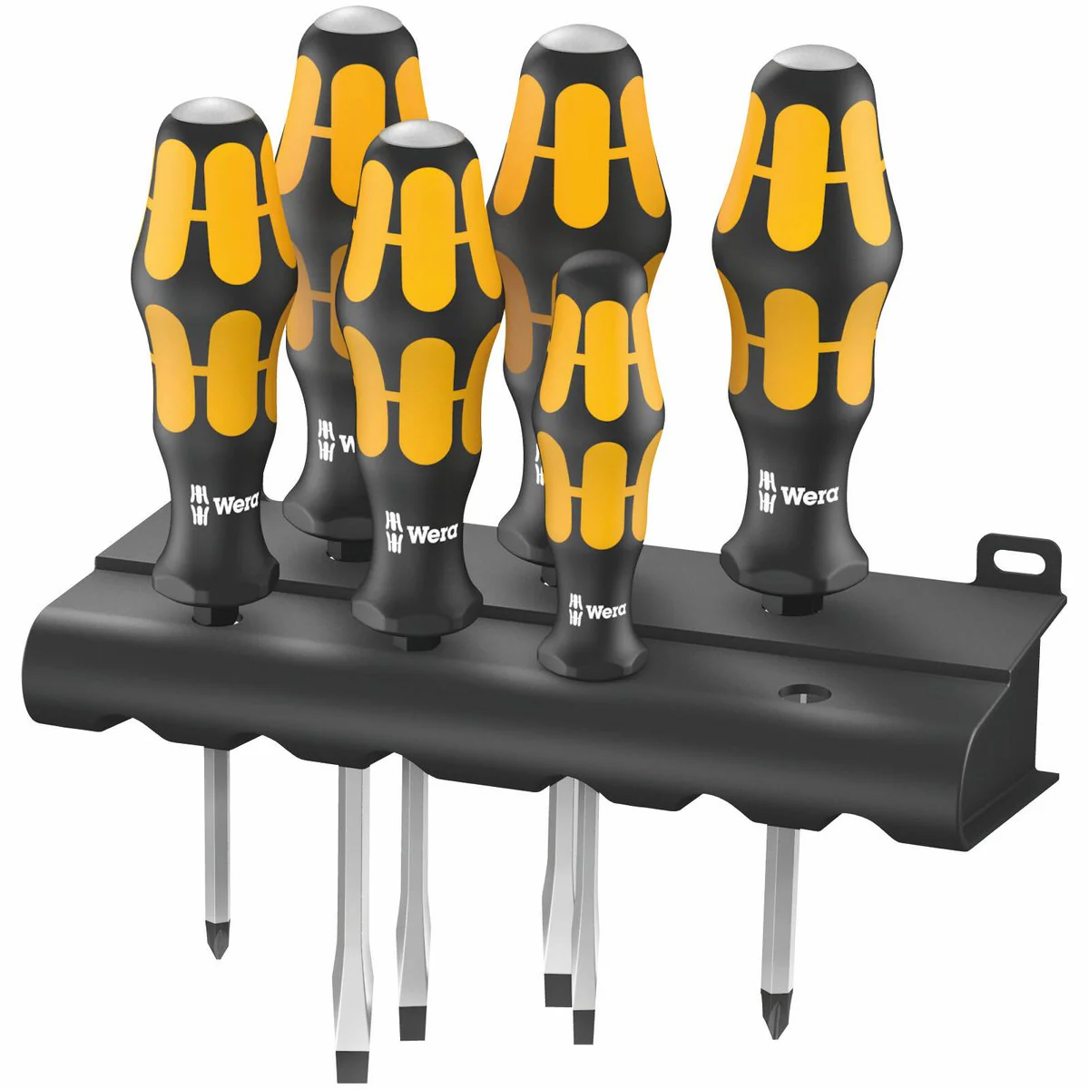 Wera 932 6 Piece Chisel Screwdriver Set - Steel - Black and Red - Ergonomic