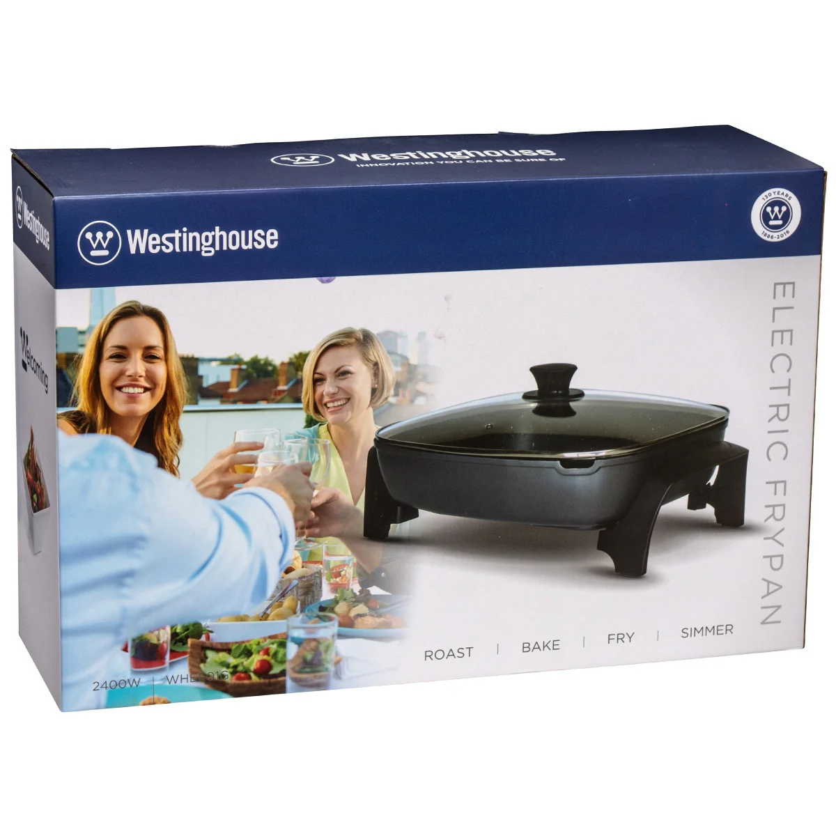 Westinghouse Electric Frypan WHEF01G Extra Large 2400W Grey Black Aluminium - Image 11
