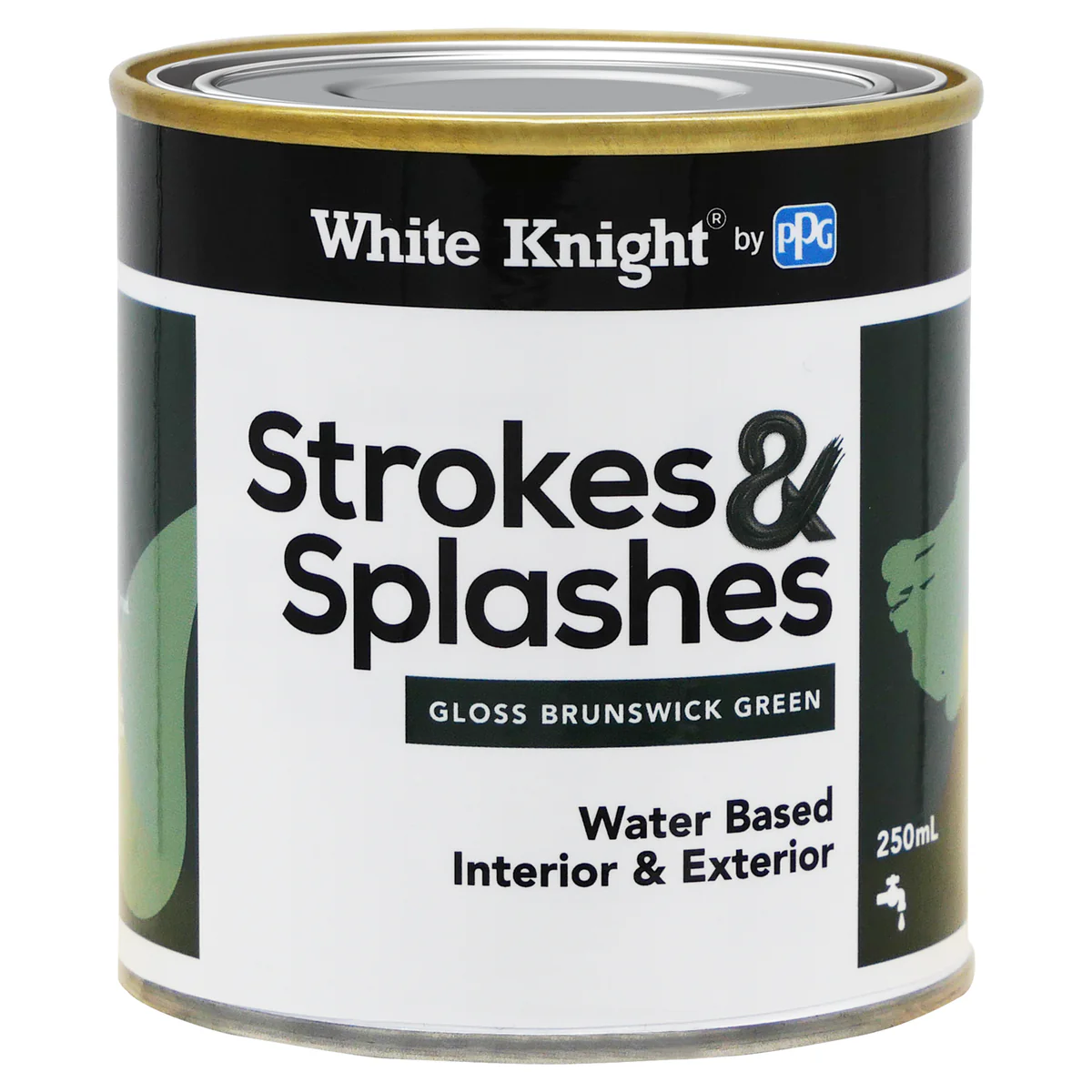 White Knight Brunswick Green 250ml Strokes and Splashes Paint