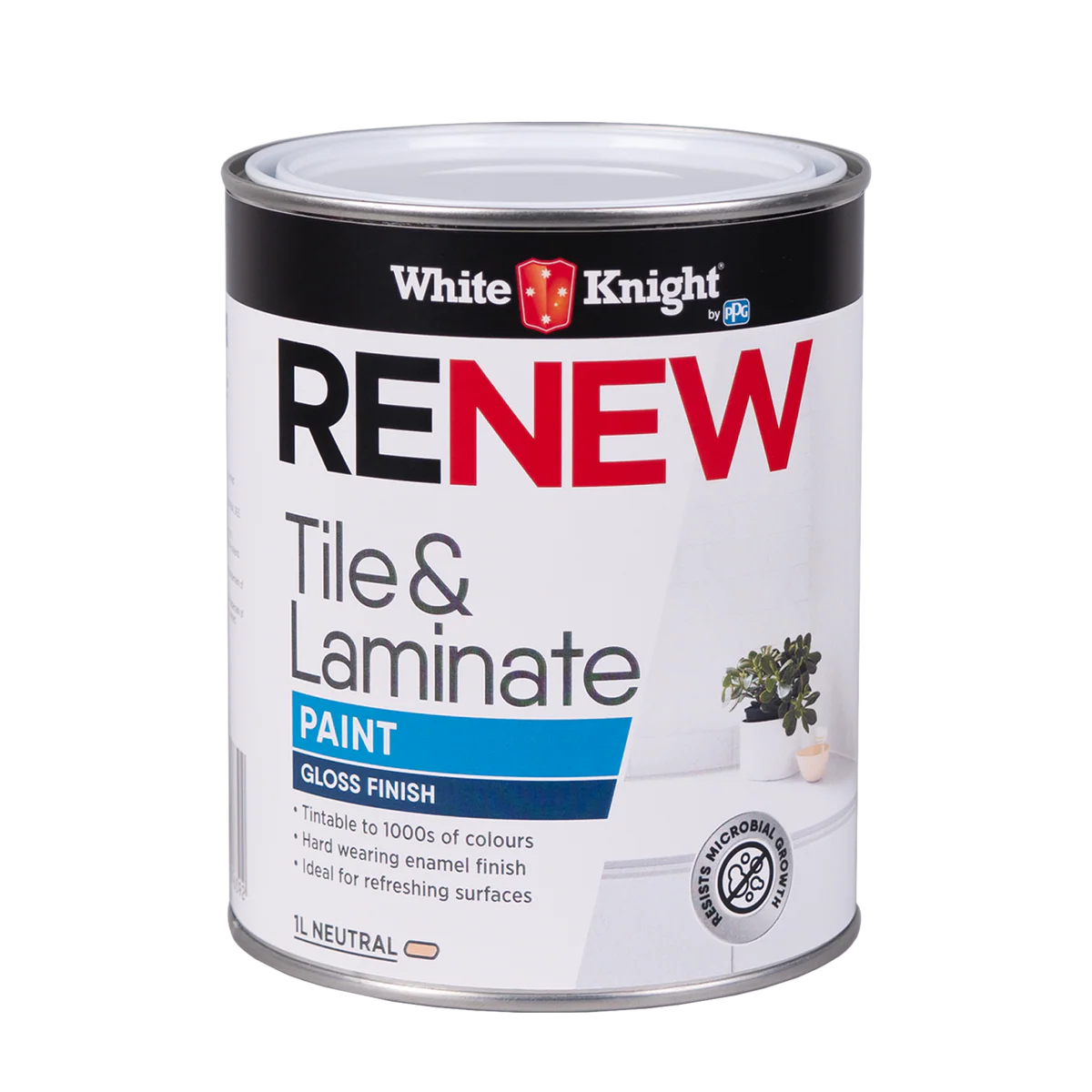 White Knight Renew Tile and Laminate Paint 1L - Neutral Gloss