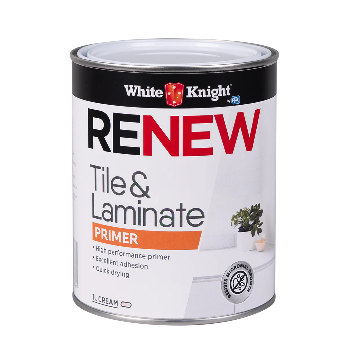 White Knight Renew Tile and Laminate Primer Paint 1L - Cream