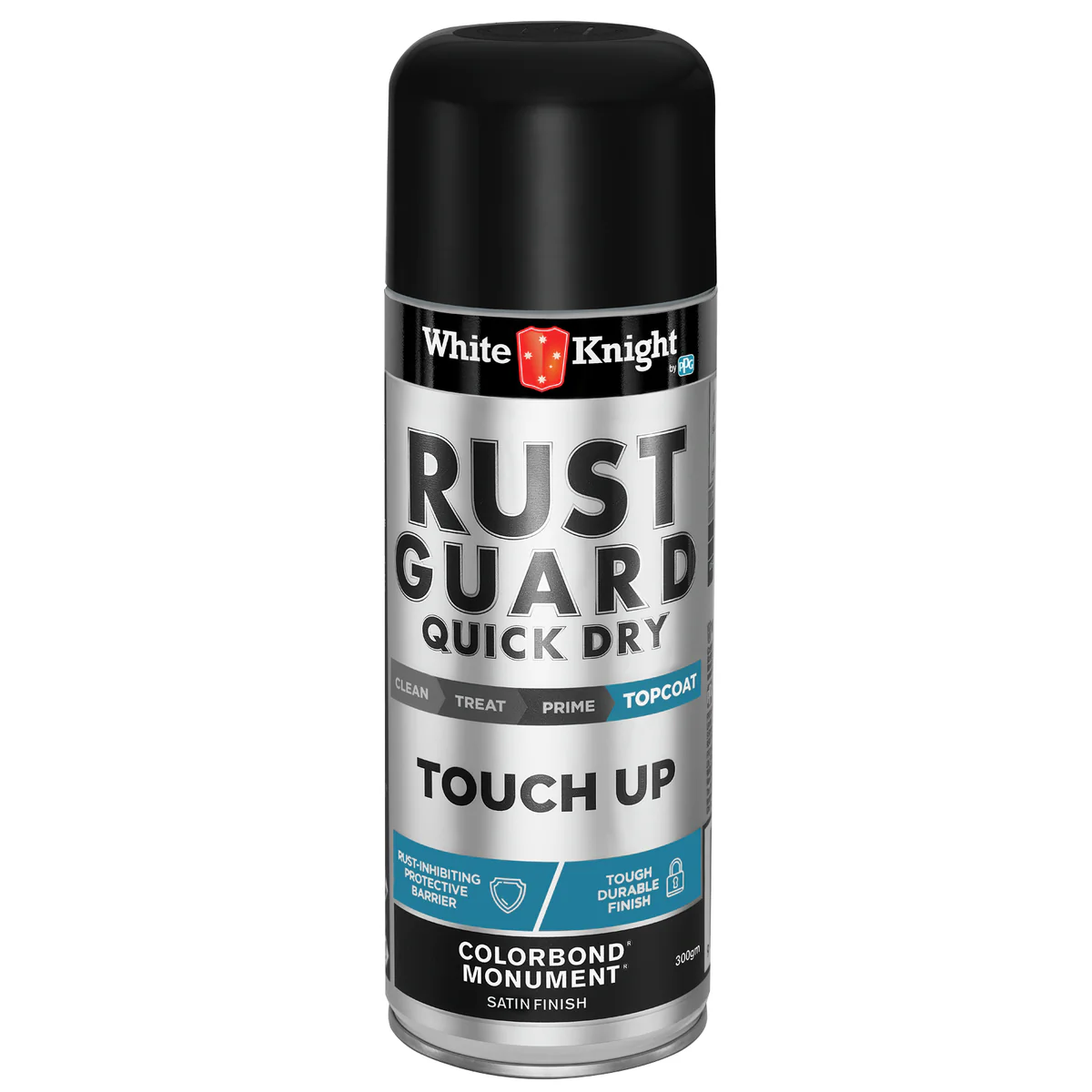White Knight Rust Guard 300g Monument Satin Touch Up Spray Paint