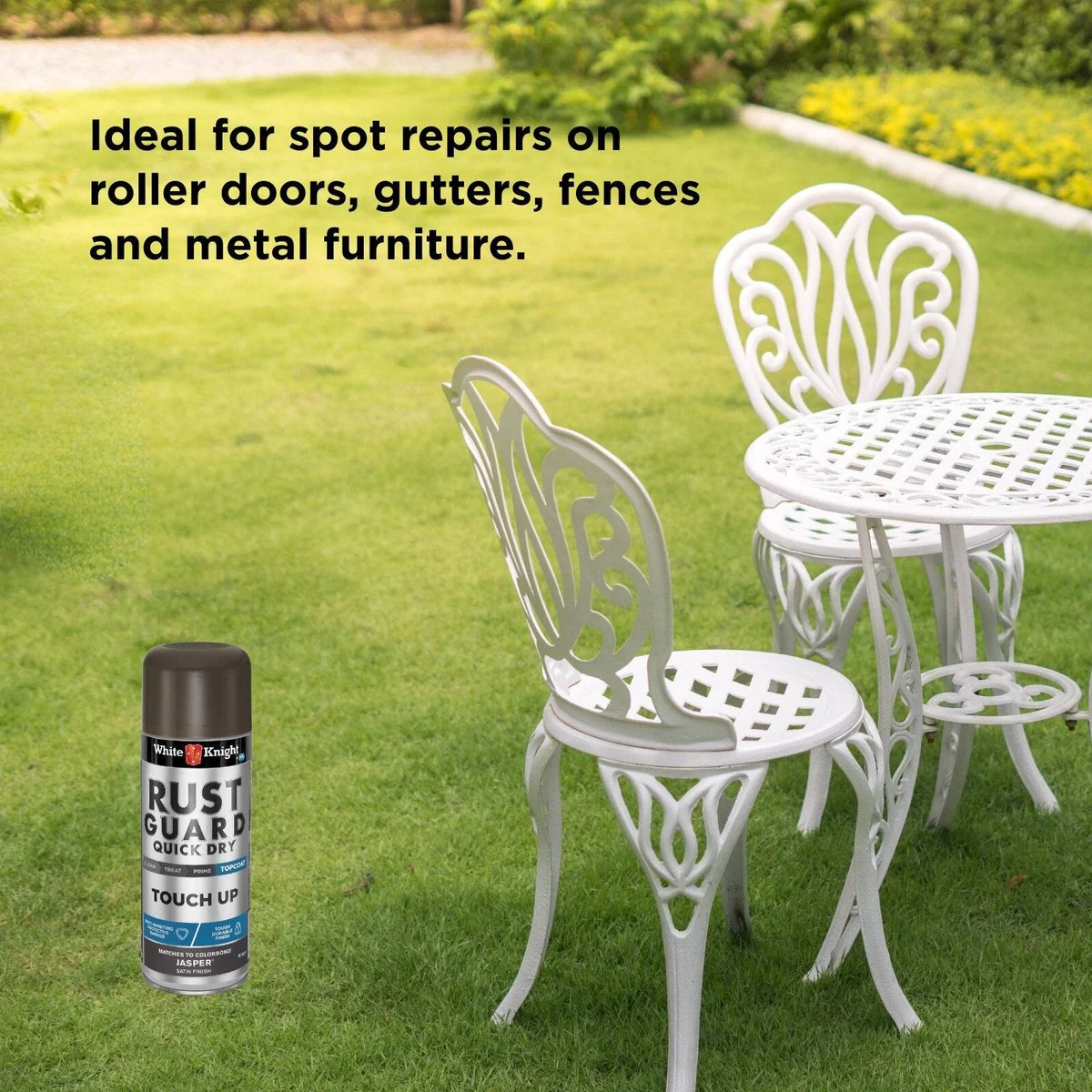 White Knight Rust Guard 300g Satin Touch Up Spray Paint - Jasper - Image 5