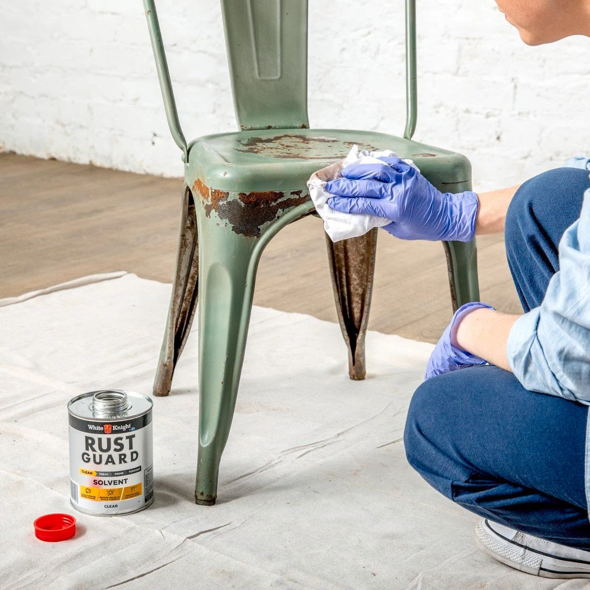 White Knight Rust Guard Solvent Cleaner Paint Thinner 1L - 1 Litre - Clear - Cleans Metal Surfaces - Image 2