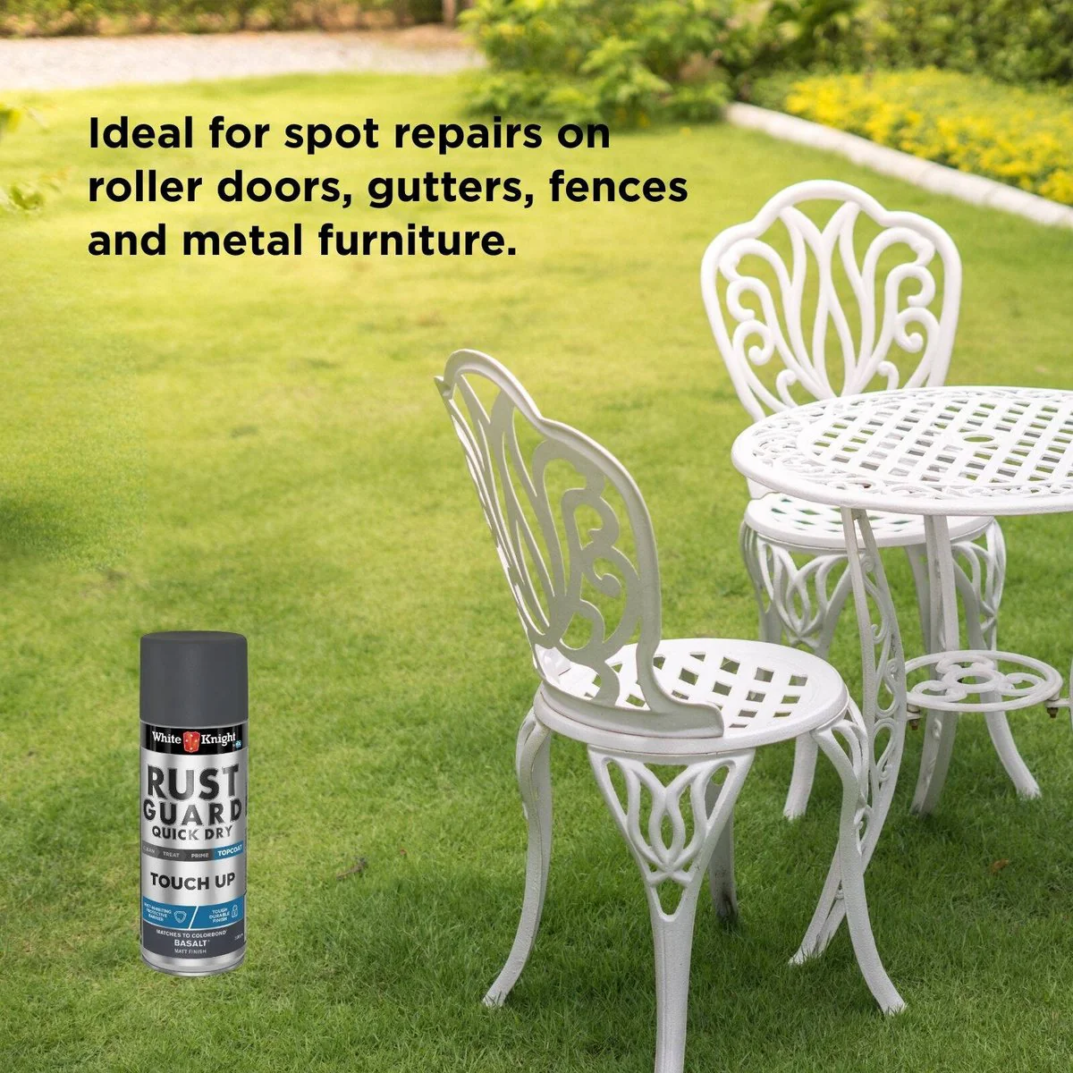 White Knight Rust Guard Touch Up Spray Paint 300g Basalt Matt - Image 5
