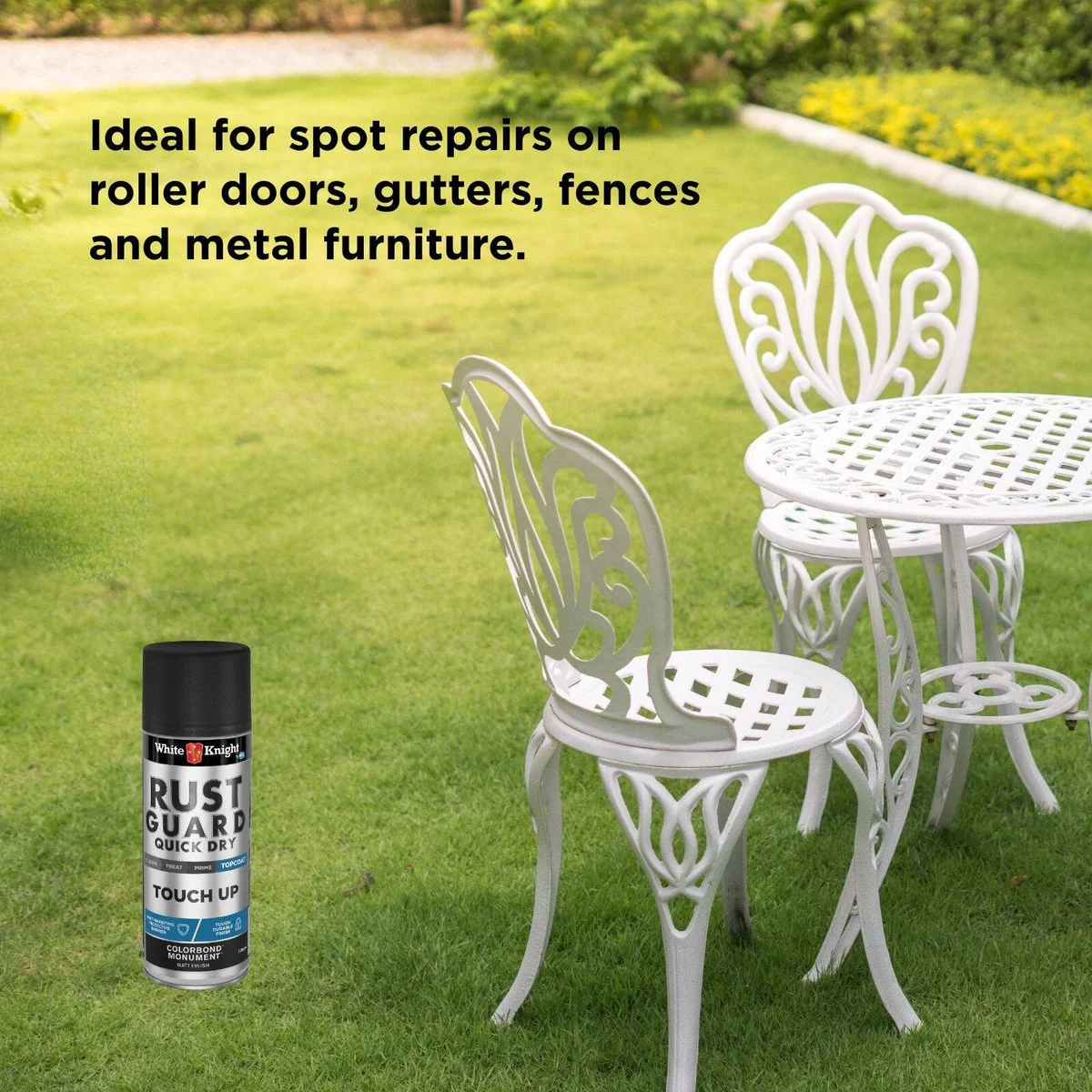 White Knight Rust Guard Touch Up Spray Paint 300g Monument Matt - Image 5