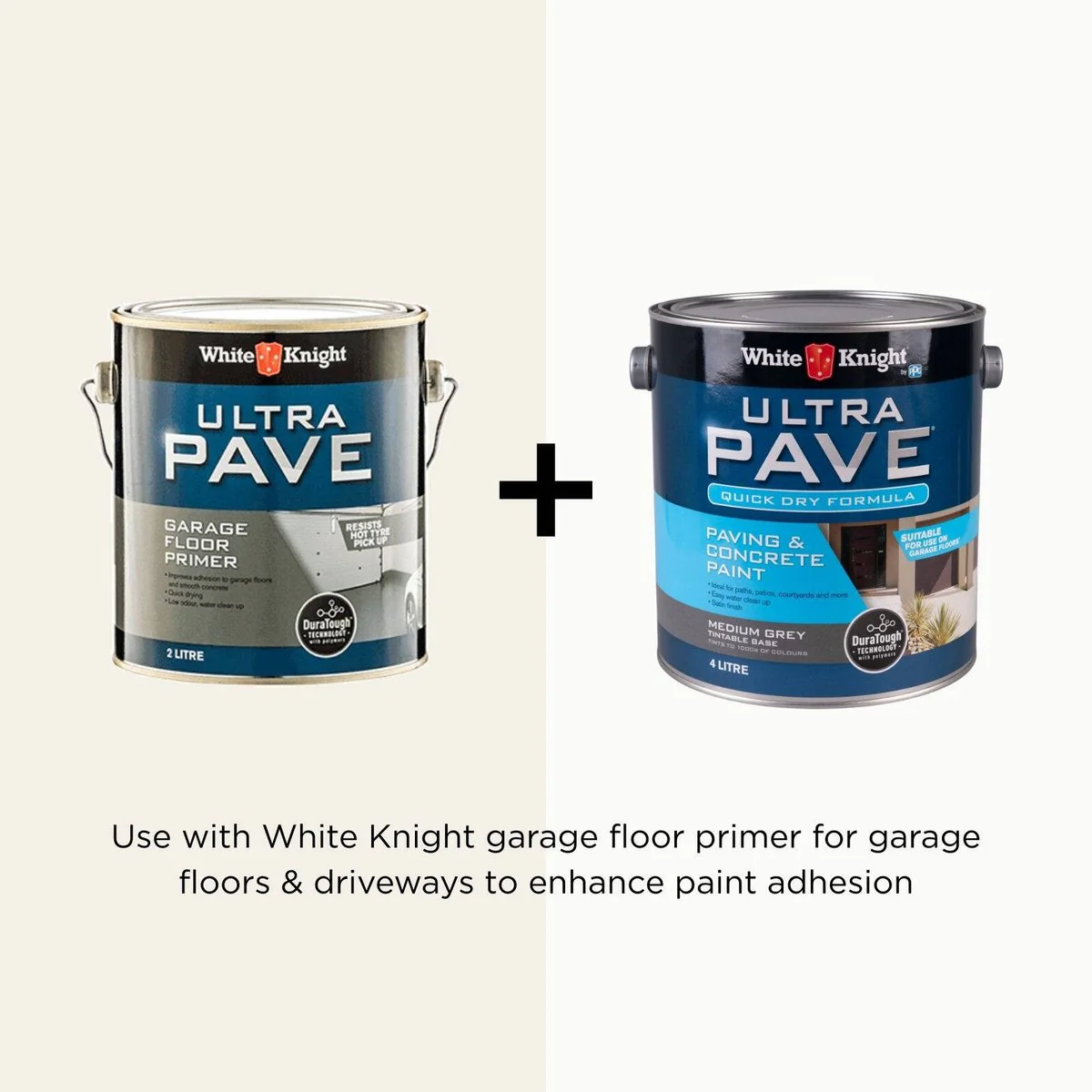 White Knight Ultra Pave 4L Quick Dry Concrete Paint - Medium Grey - Durable Satin Finish - Image 5