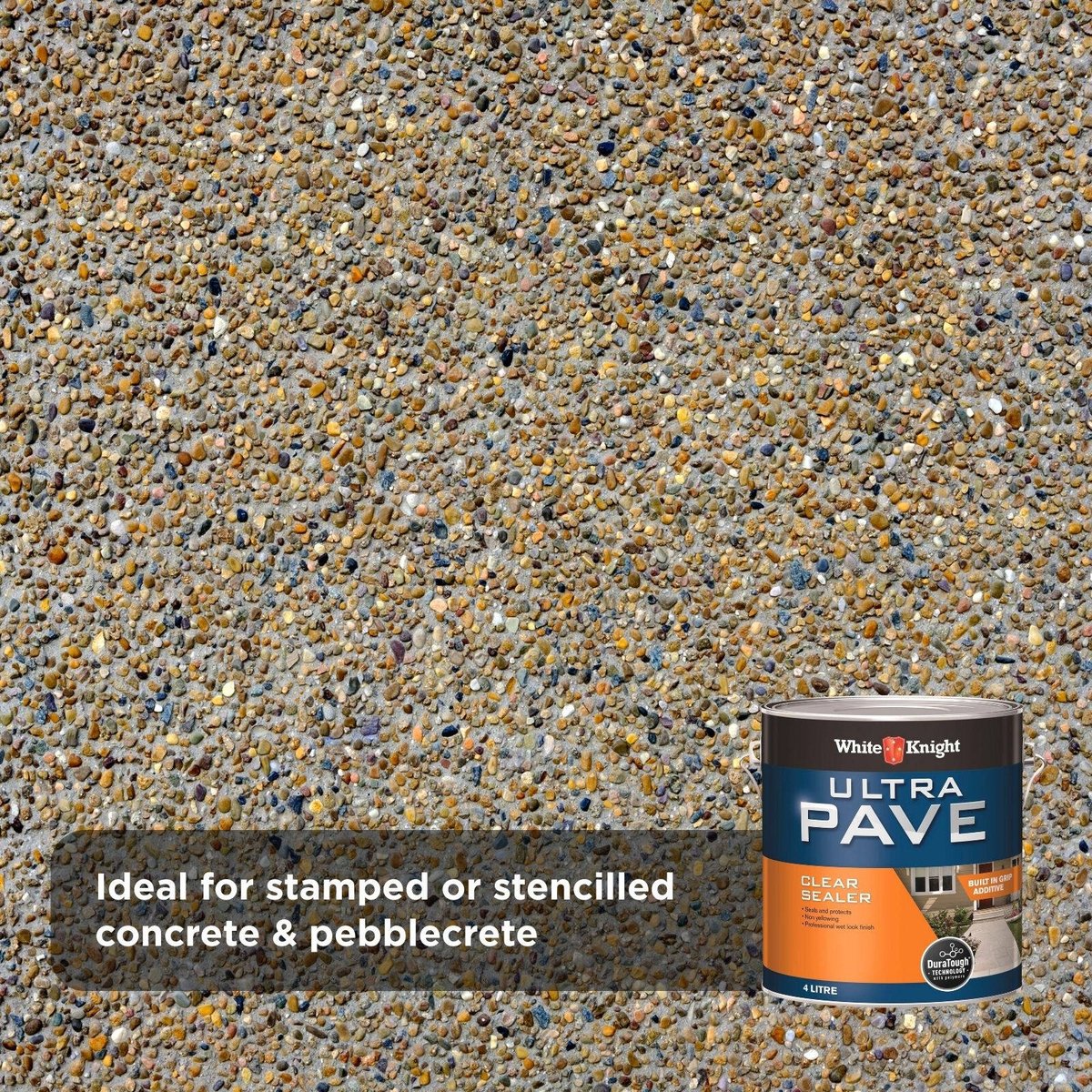 White Knight Ultra Pave Clear Sealer - 4L - Clear - Durable Acrylic Finish - Image 4