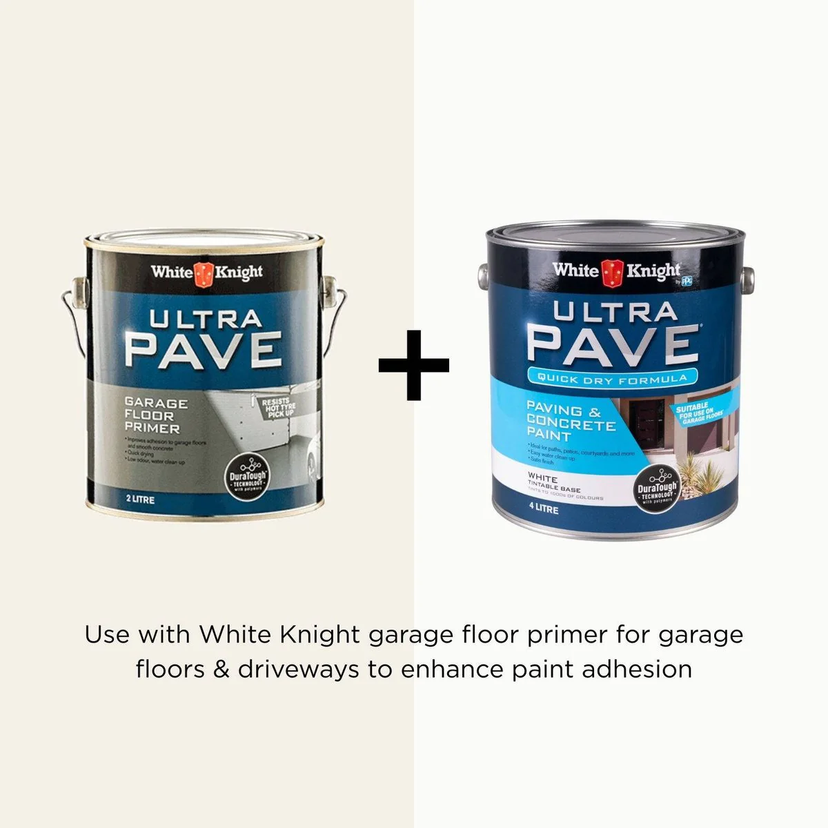 White Knight Ultra Pave Concrete Paint 4L - White - Quick Dry - 30 Min Touch Dry - Image 5