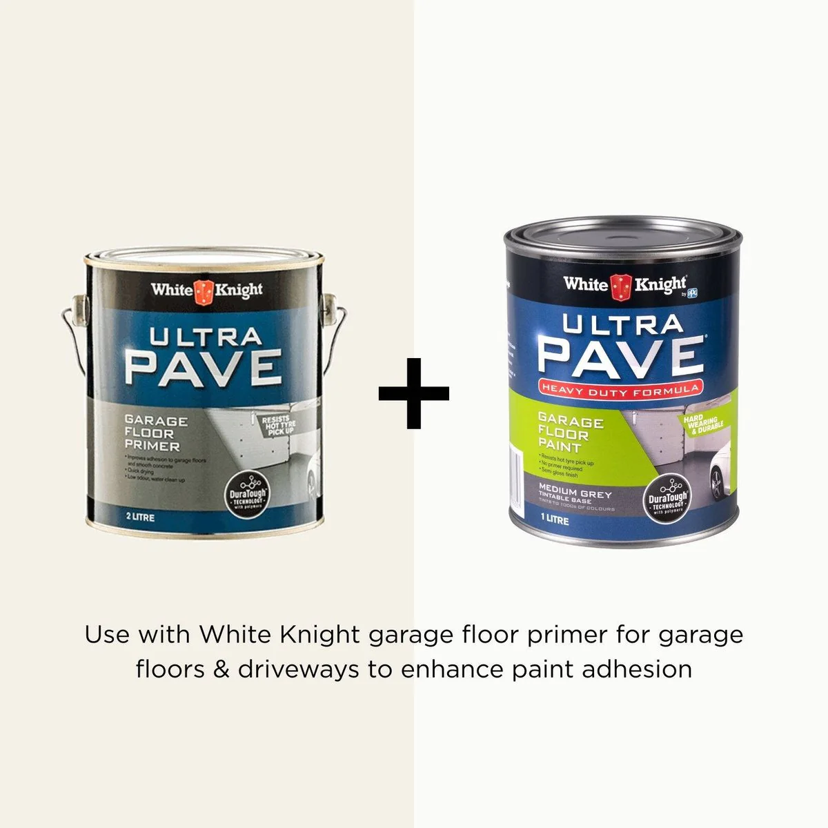 White Knight Ultra Pave Garage Floor Paint - 1L - Medium Grey - Heavy Duty - DuraTough Technology - Image 5