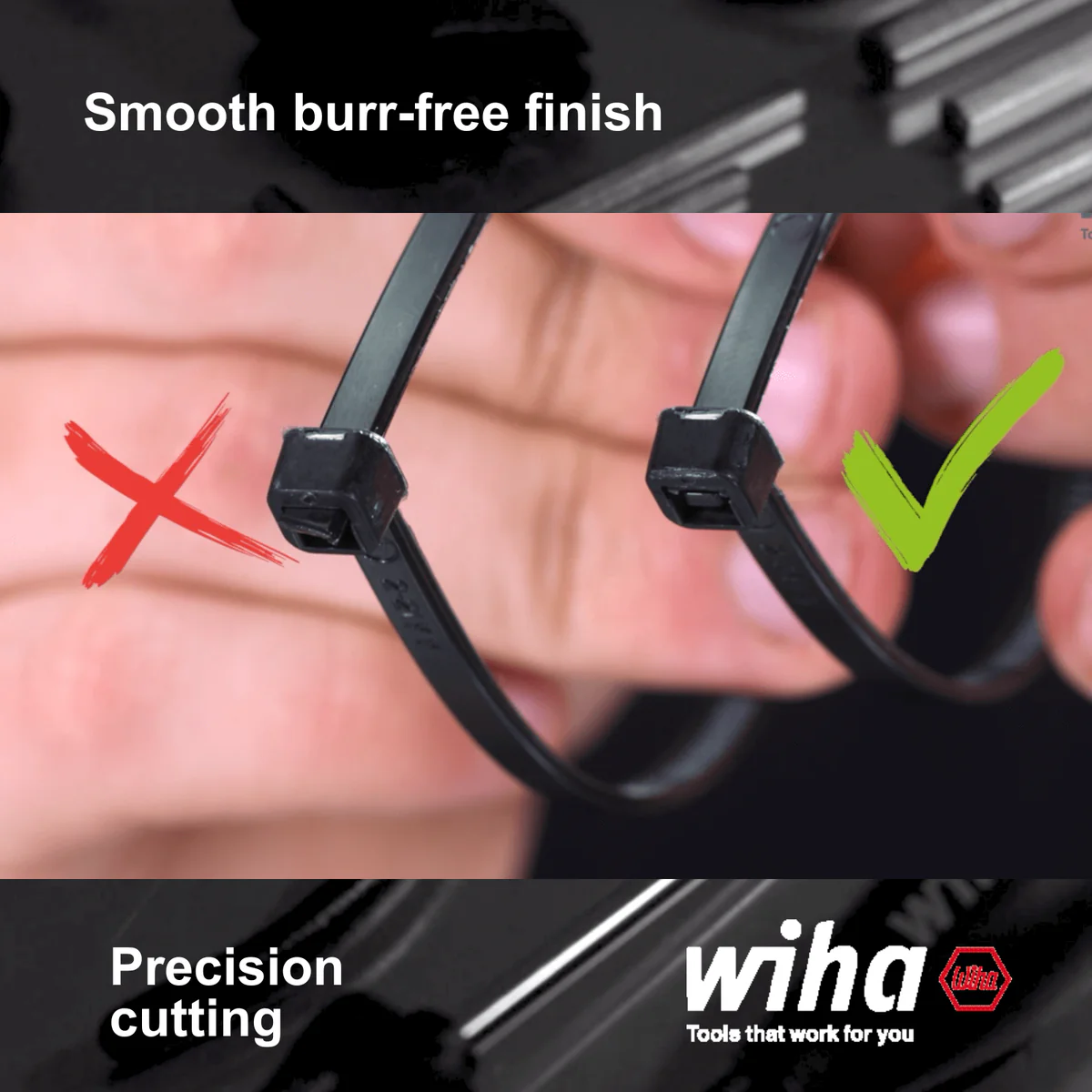Wiha Diagonal Cutting Pliers - 125mm - Steel - Flush Cutting - Image 3