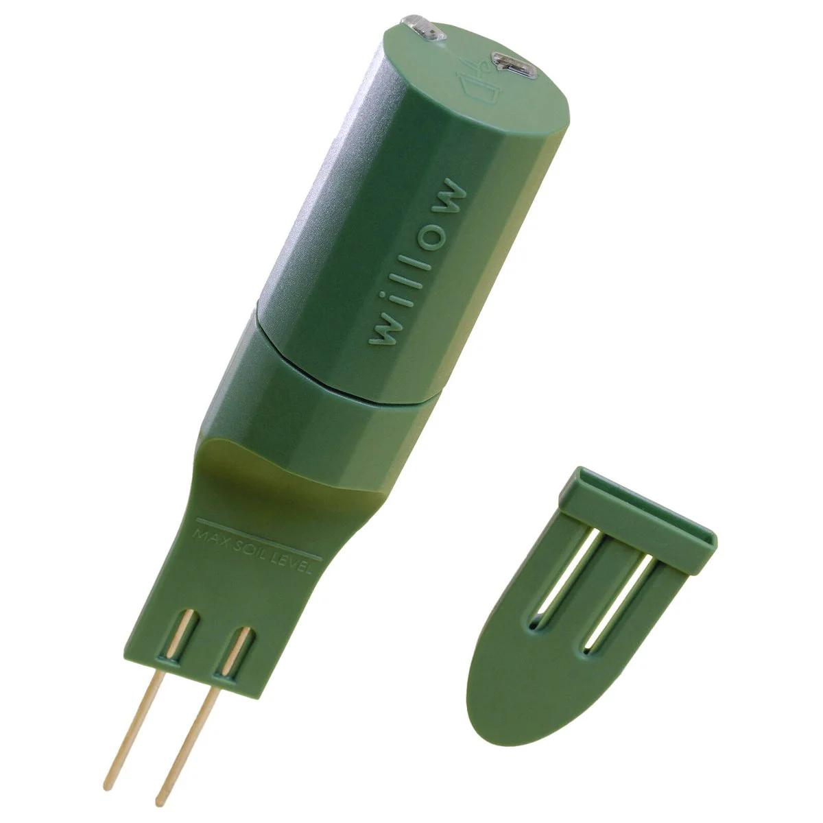 Willow Smart Indoor Plant Sensor Moss - 1 Pack - Monitors Soil Moisture, Light, Temperature, Humidity - Bluetooth Connectivity
