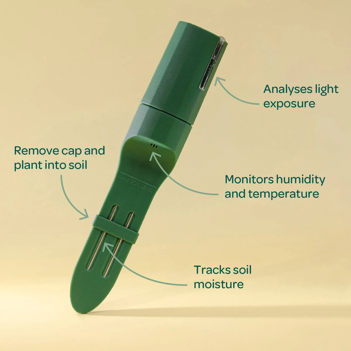 Willow Smart Indoor Plant Sensor Urban Jungle Pack - 5 Sensors & Hub - 355mm x 40mm x 197mm - Monitors Soil Moisture, Light, Temperature, Humidity - Image 2