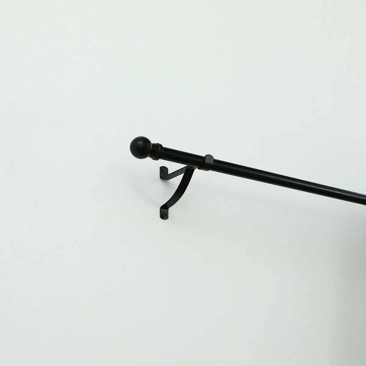 Windoware Curtain Bracket - 100mm - Black - 2 Pack - Metal - Durable - Image 2