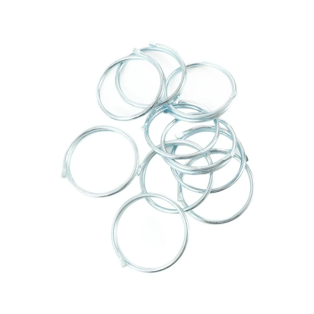 Windoware Curtain Ring - 25mm - Metallic - Zinc - 10 Pack