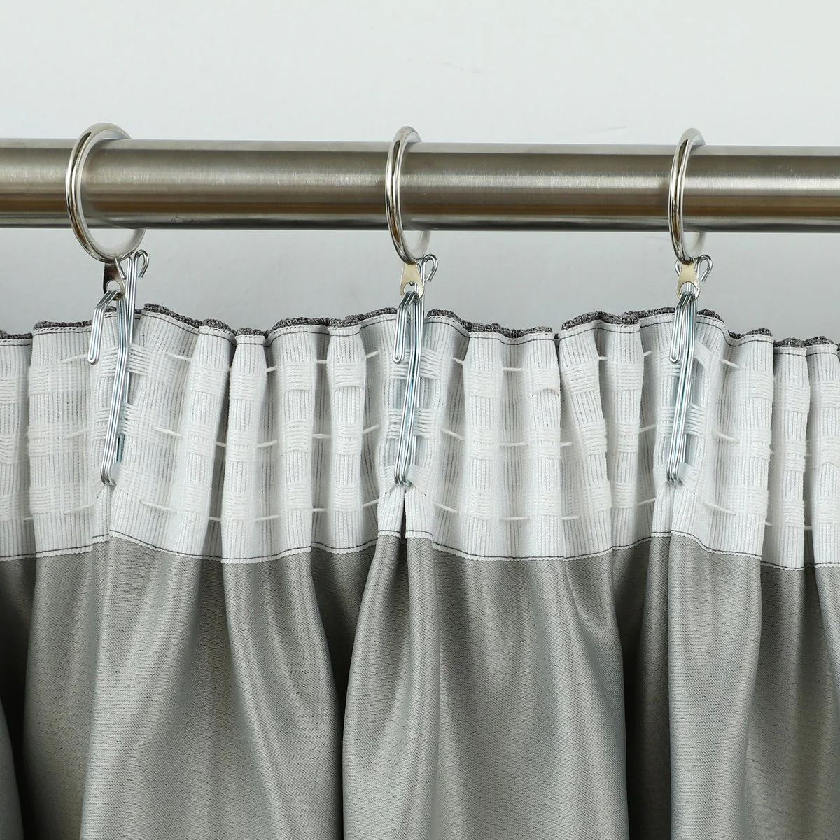 Windoware Slip in Curtain Hook - 13mm - Shiny Metal - Zinc - 14 Pack - Image 3