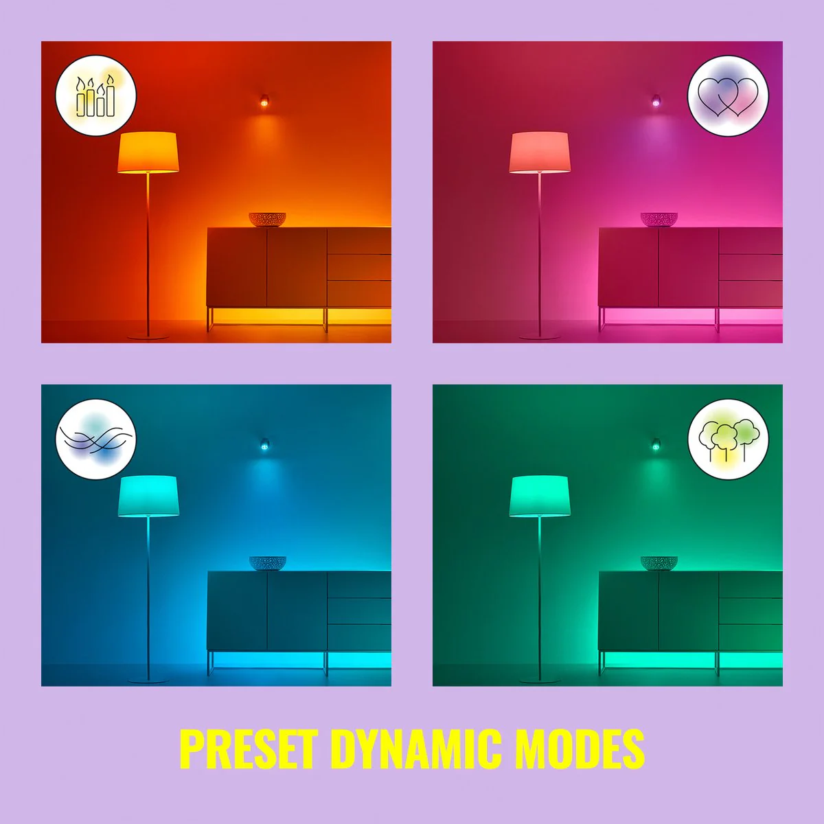 Wiz A60 B22 LED Smart Globe - 8W - 806lm - Full Colour - App Controlled - Image 4