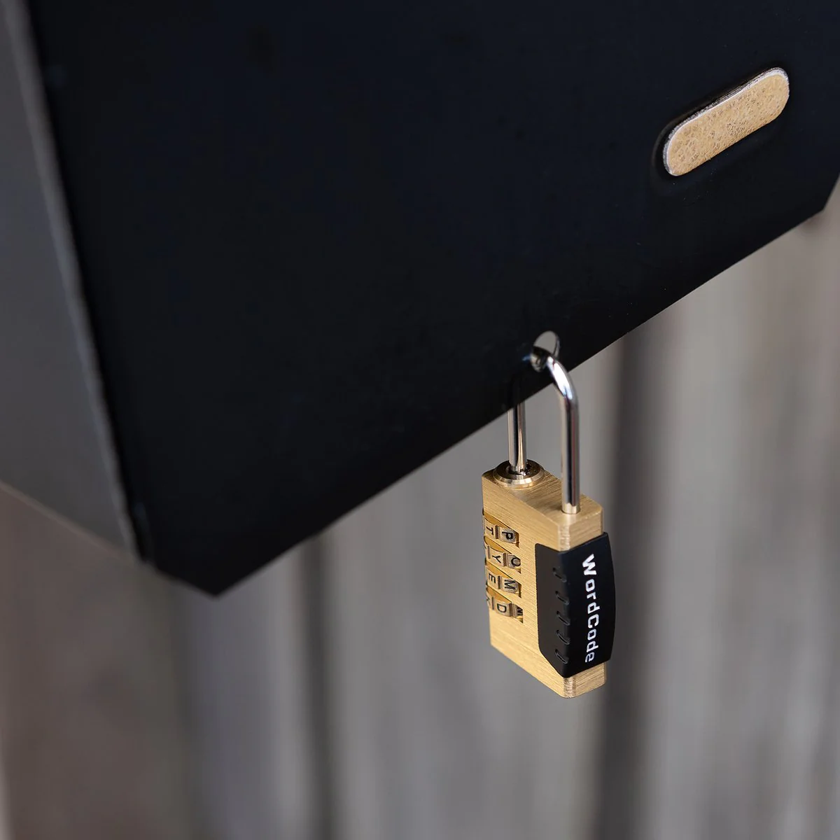 Wordcode 24mm Brass 4 Dial Resettable Padlock - Durable - Secure Locking Solution - Image 5