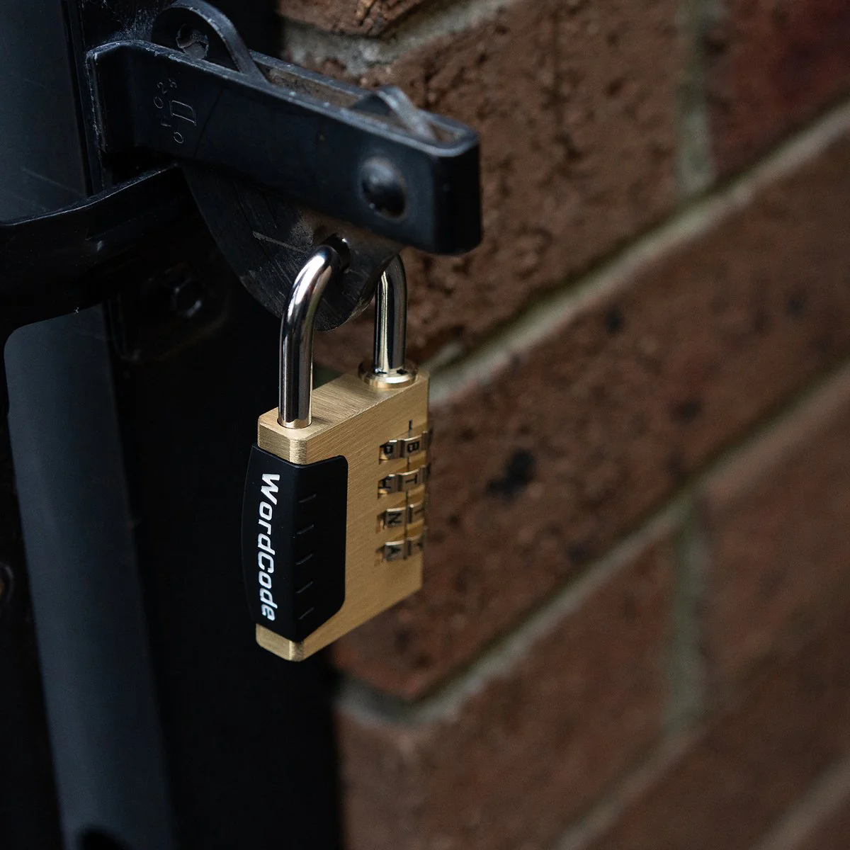Wordcode 38mm Brass 4 Dial Resettable Padlock - Durable - Secure Locking - Image 4