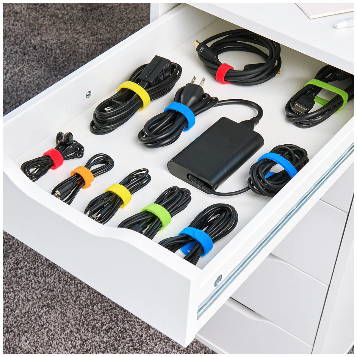 Wrap-It 75 Piece Cable Management Kit All-in-One 475-ULTCM-25 - Image 6
