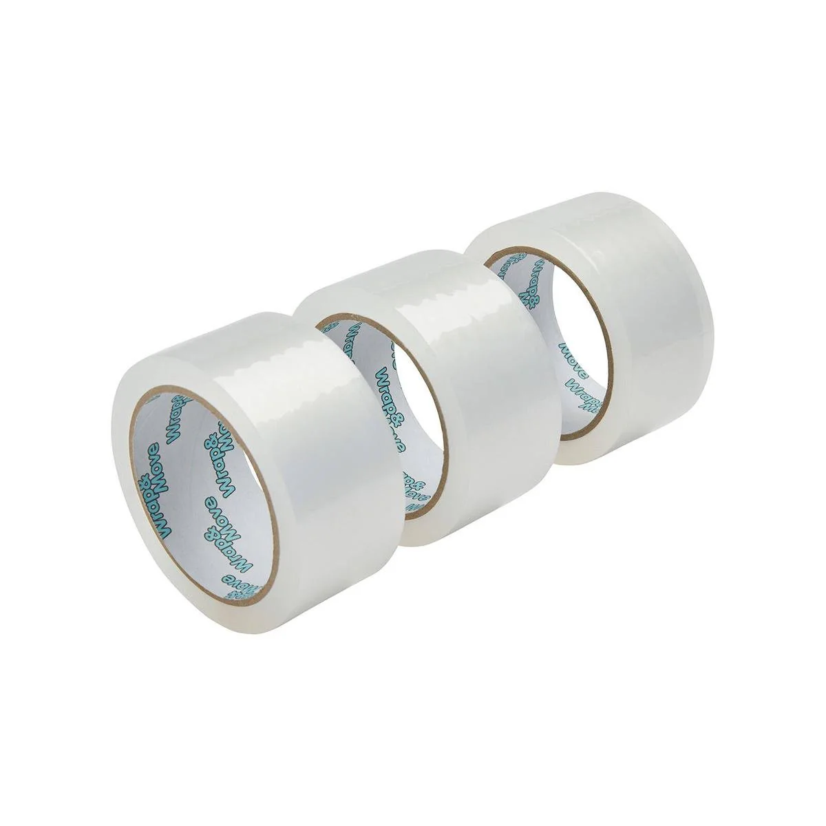 Wrap & Move Heavy Duty Packing Tape 48mm x 50m Clear 3 Pack