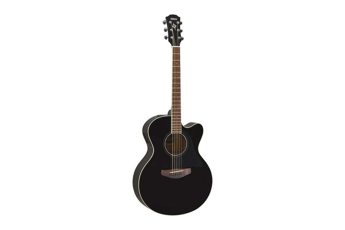 Yamaha CPX600 Acoustic-Electric Guitar in Black - Rich Tone & Comfort