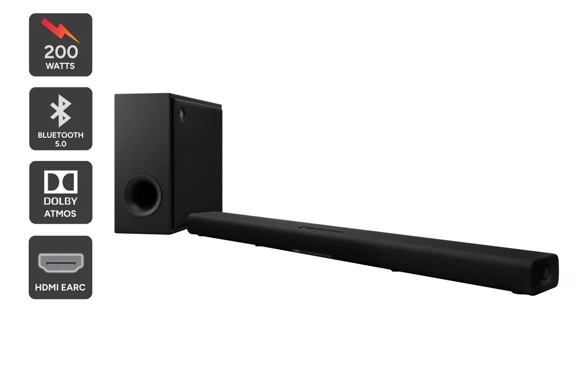 Yamaha TRUE X BAR 50A Soundbar with Wireless Subwoofer Black