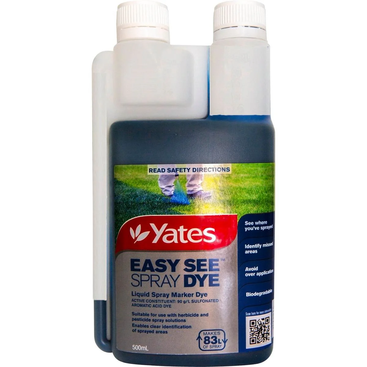 Yates Easy See Spray Dye - 500ml Liquid - Blue - Clear Marking